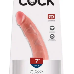 King Cock 7 inch Flesh — Realistic PVC Dildo with Suction Cup
