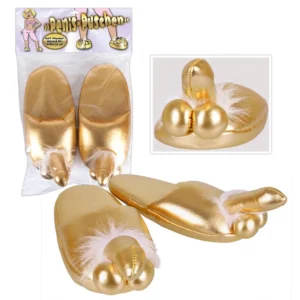 Gold Penis Slippers