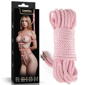 Lovetoy Rebellion Reign Rose Silky Bondage Rope 10m