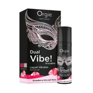 Orgie Dual Vibe Kissable Strawberry Gin & Tonic Vibrating Intimate Gel