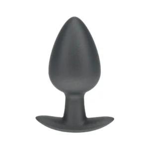 Ouch! Smooth Silicone Anal Plug Large Gunmetal