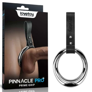 Lovetoy Pinnacle Pro Prime Grip Cock Ring – M Firm Fit, Stainless Steel & PU