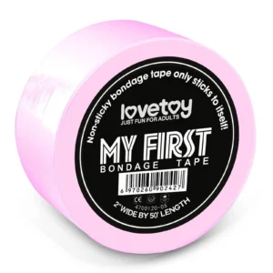 Lovetoy My First Non Sticky Bondage Tape Pink 15m