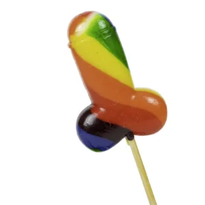 Spencer & Fleetwood Rainbow Penis Lollipop — Cheeky Gag Gift Candy