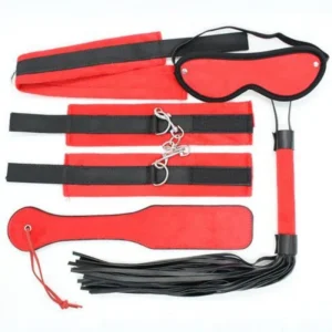 Toyz4lovers Fetish Bondage Kit in Red and Black