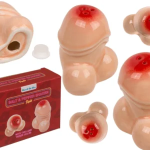 Grajmy razem Ceramic Salt and Pepper Shakers – Funny Penis-Shaped Set of 2