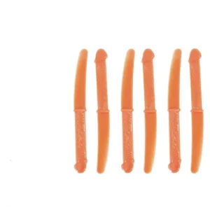 Kinky Pleasure Penis-Shaped Party Knives, 6-Piece Set