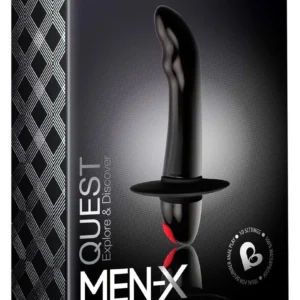 Rocks Off Quest Black — Prostate Vibrator with Curved Tip