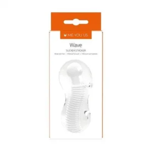 Me You Us Wave Sucker Stroker Transparent Masturbator