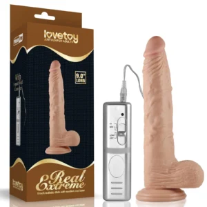 Love Toys Real Extreme Vibrating Dildo 9" with 3 Speeds