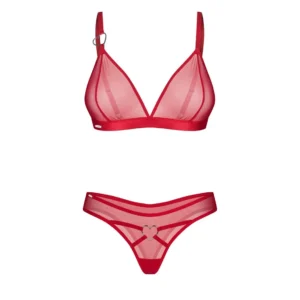 Obsessive Crimessa Two-Piece Lingerie Set L/XL