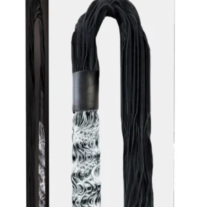 Icicles No. 38 — Glass Dildo with Leather Flogger