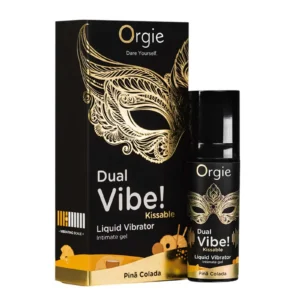 Orgie Dual Vibe! Pina Colada Kissable Liquid Vibrator, 15 ml