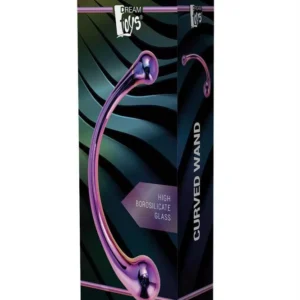 Dream Toys Glamour Glass Curved Wand — Curved Glass Dildo