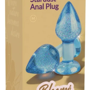 Bloomé by TOYJOY Stardust Anal Plug Medium – Blue, 9 cm, Epoxy Resin