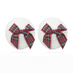 Lovetoy Reusable Sequin Round Nipple Pasties with Bow