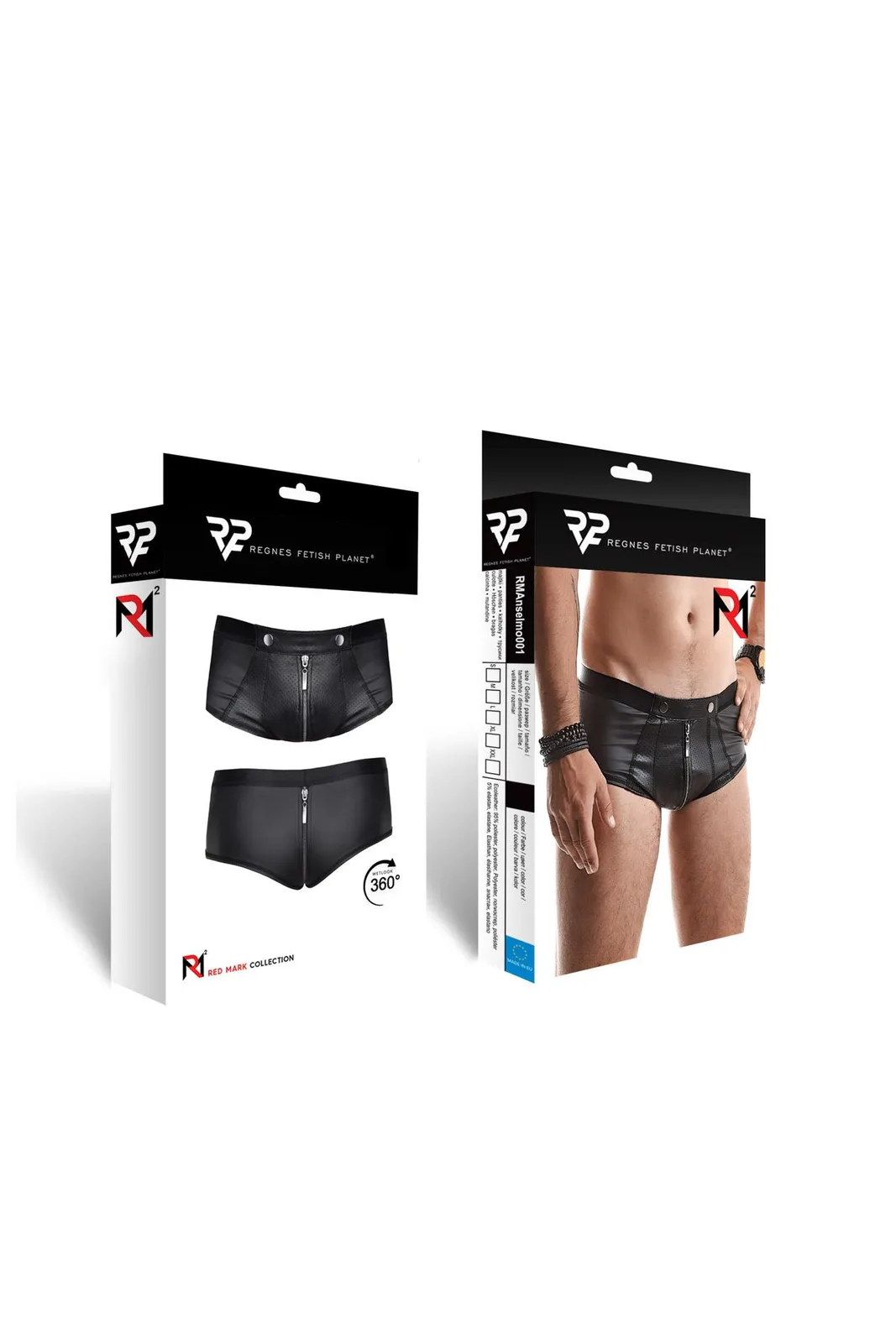 Regnes Fetish Planet Wetlook Briefs with Perforated Details