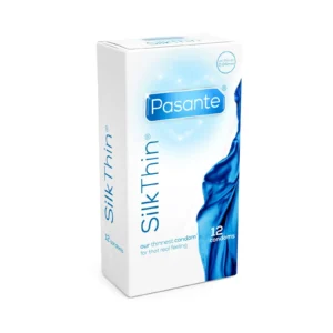 Pasante Silk Thin Ultra-Thin Condoms, 12 Pack