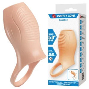 Pretty Love Geraldine TPR Penis Enhancement Sleeve with Ring