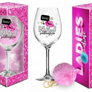 BGtech Ladies Time Signoria 700 ml Wine Glass with Pom-Pom