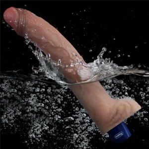 Lovetoy Real Soft 11" Rechargeable Silicone Vibrating Dildo