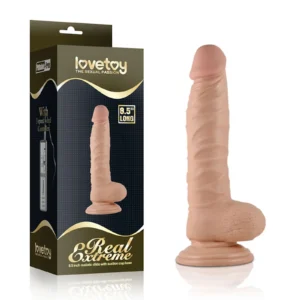 LoveToy Real Extreme Dildo 8.5" with Suction Cup