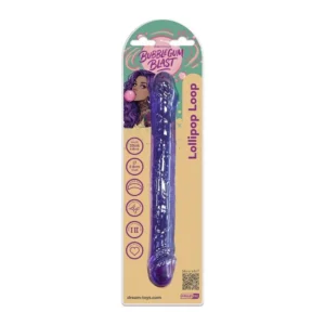 Dreamtoys Bubblegum Blast Lollipop Loop Double Dildo, Purple