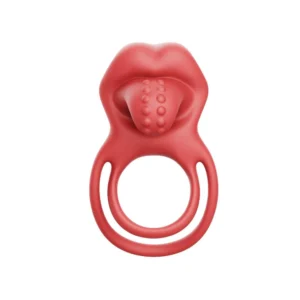 B - Series Lyla Dual Ring Tongue Vibrating Cock Ring