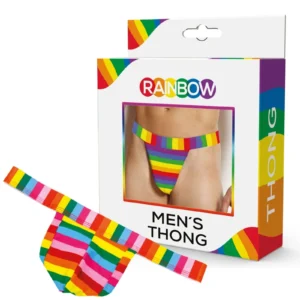 Spencer & Fleetwood Rainbow Men's Thong, 100% Cotton, One Size
