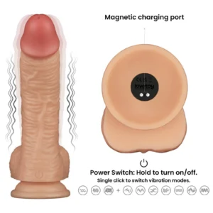 Lovetoy Power Basics Cock 8.5 Inch Realistic Vibrator with 10 Modes