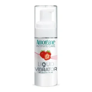 Amoreane Liquid Vibrator Strawberry Water-Based Lubricant 30 ml