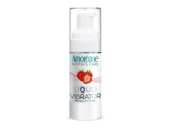 Amoreane Liquid Vibrator Strawberry Water-Based Lubricant 30 ml