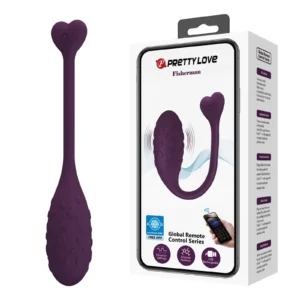 Pretty Love Fisherman Purple Vibrating Egg with App Control