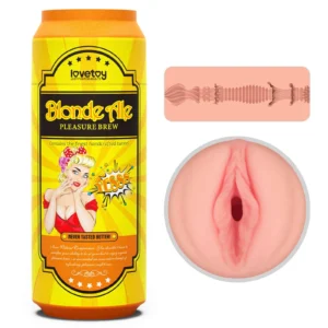 Lovetoy Pleasure Brew Masturbator – Soft TPE Texture in Blond Ale Style