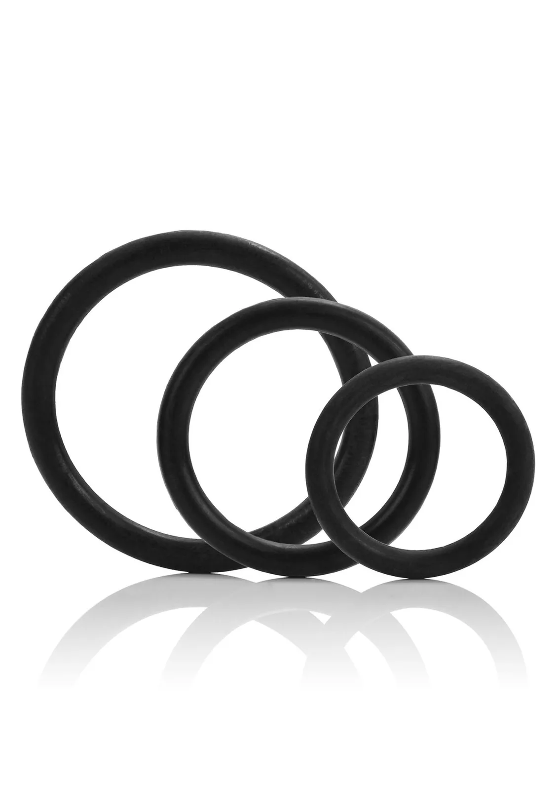 Calexotics Tri-Rings Black Triple Cock Rings