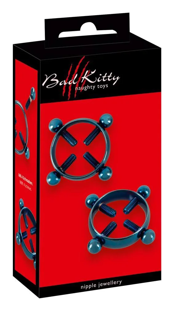 Bad Kitty Blue Moon - Stainless Steel Nipple Clamps