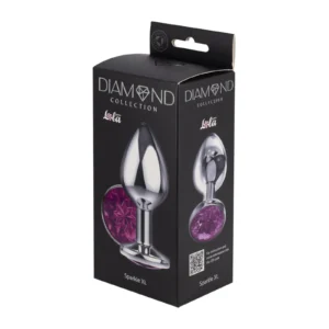 Lola Games Diamond Purple Sparkle XL Enlarged Metal Anal Plug