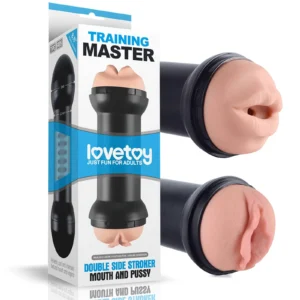 Lovetoy Training Master Double Side Stroker Mouth and Pussy – dwustronny masturbator