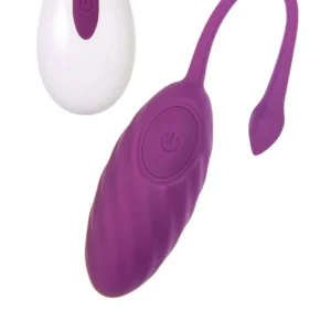 A-Toys Purr Vibrating Egg with Remote Control, Purple, 18 cm