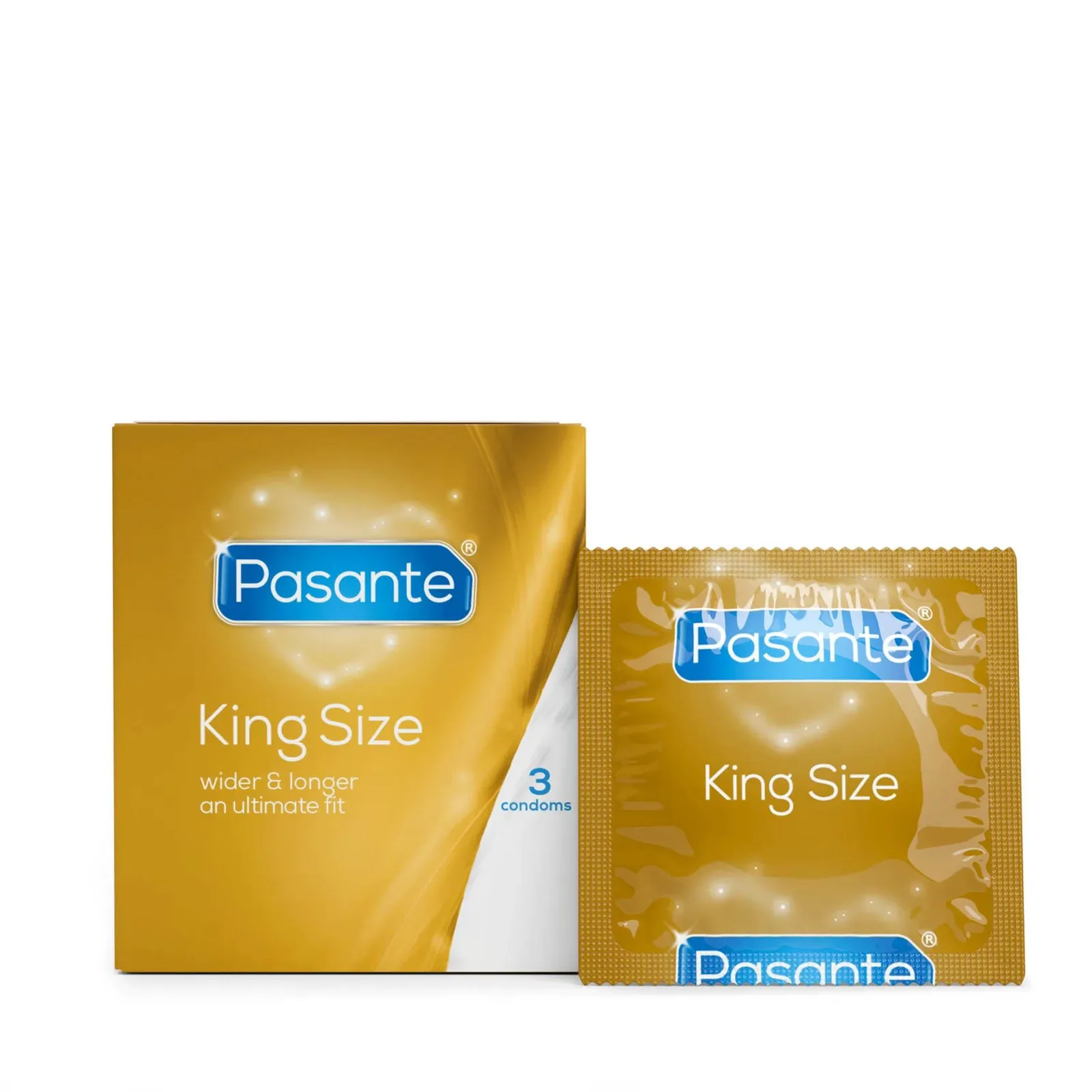 Pasante King Size Condoms, 3 Pack