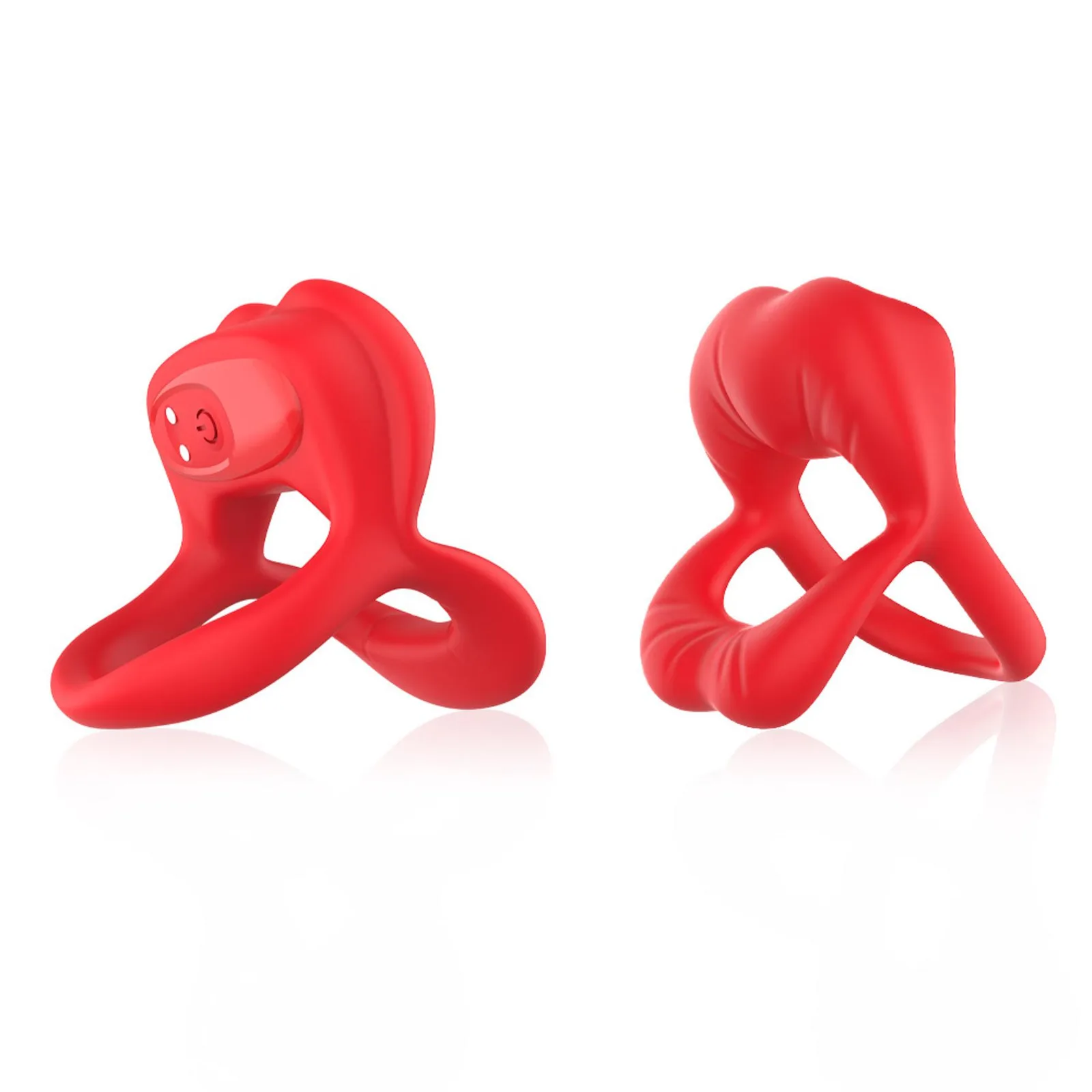 B - Series Joy Big Mouth Red Vibrating Ring
