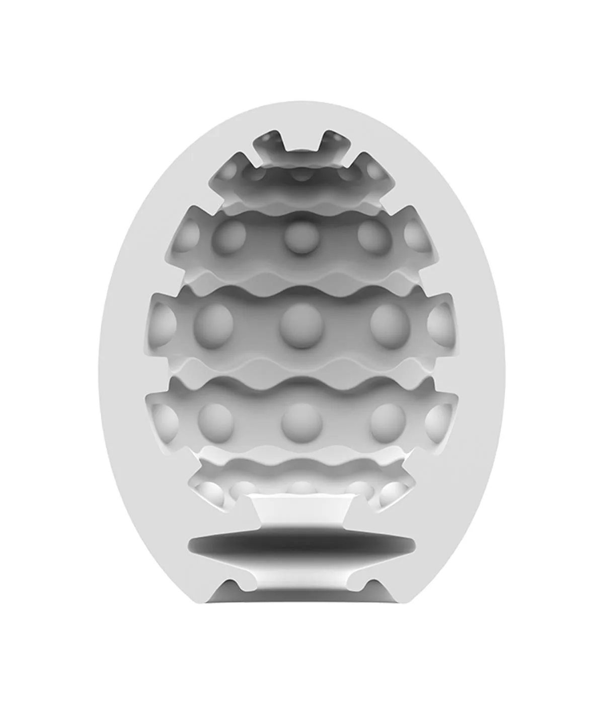Satisfyer EGGCITED Masturbator Egg Bubble Purple/White