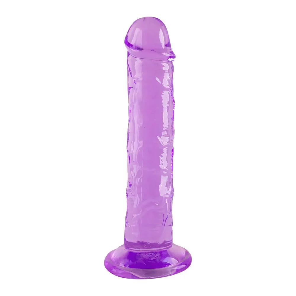 Dreamtoys Sugar Spin Bubblegum Blast Purple Classic Jelly Dildo with Suction Base