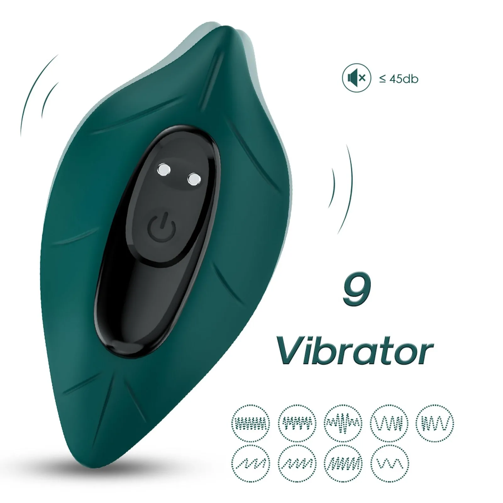 B - Series Joy Leavess Green Mini Vibrator with 9 Vibration Functions