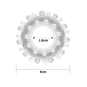 Lovetoy Power Plus Cockring Clear – TPE Stretch Ring 4 cm