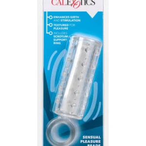 Calexotics Sensation Enhancer – Transparent Open-End TPE Sleeve