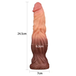 Lovetoy 9.5" Nature Cock Realistic Dual-Layered Silicone Dildo