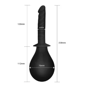 Lovetoy Bondage Fetish Deluxe Douche – Silicone Anal Shower with Penis-Shaped Tip