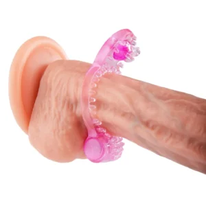 LoveSecret Sensual LS75 Vibrating Textured Cock Ring – Pink
