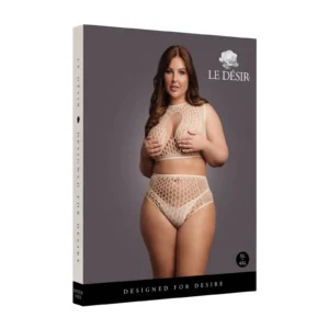 Le Désir Duo Net Keyhole Bra Set – Queen Size Nude